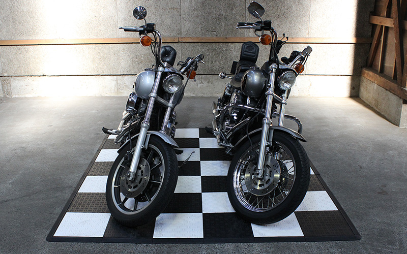 ガレージ おしゃれ バイク Bike-2セット画像