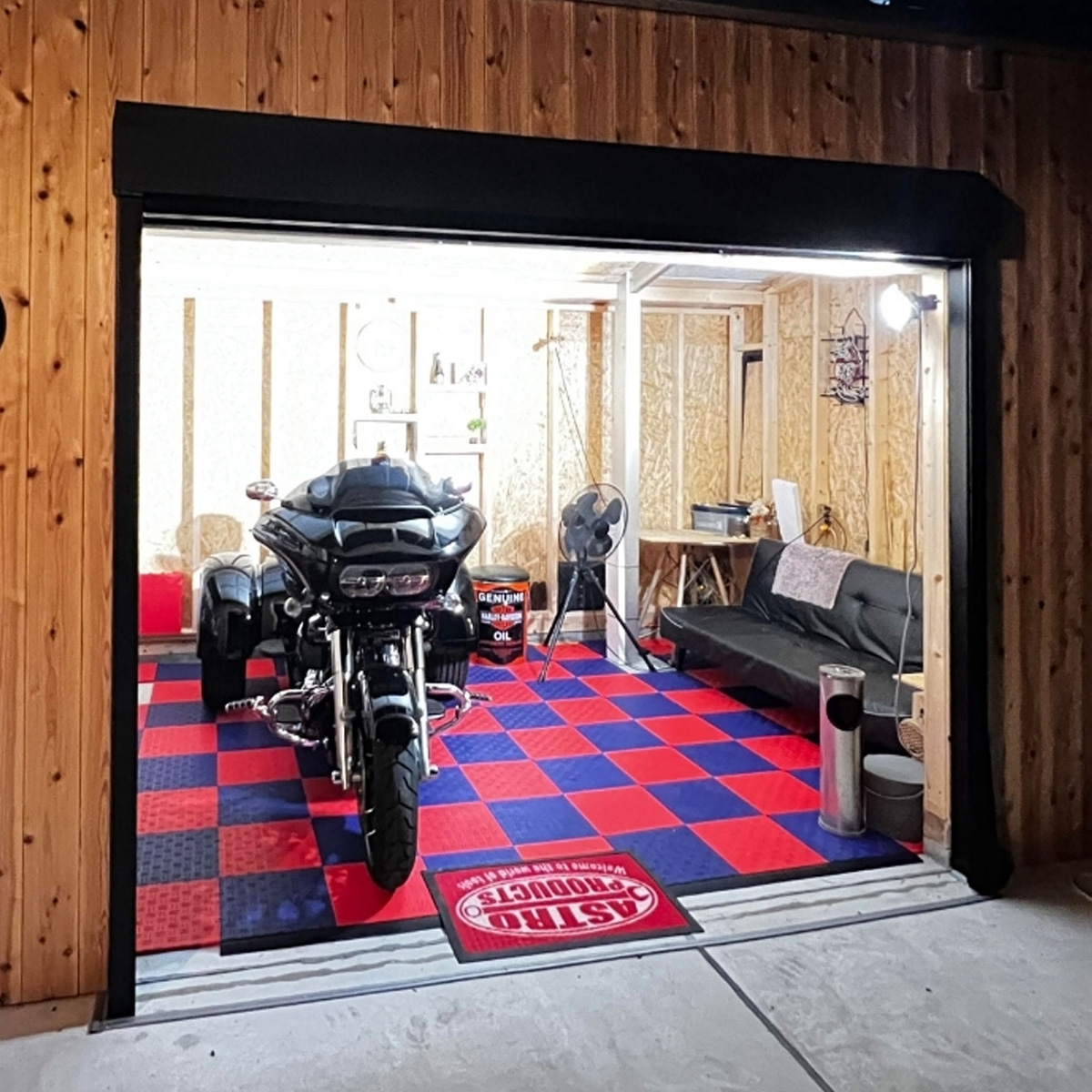 バイクガレージ マット 床イメージ4