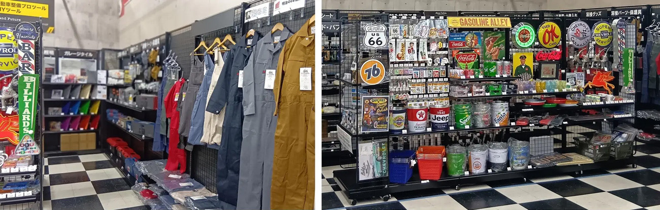 オートバックス ガレージ おしゃれなタイル テックタイル